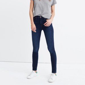 Madewell 10'' High-Rise Skinny Jeans Hayes Wash Size 28